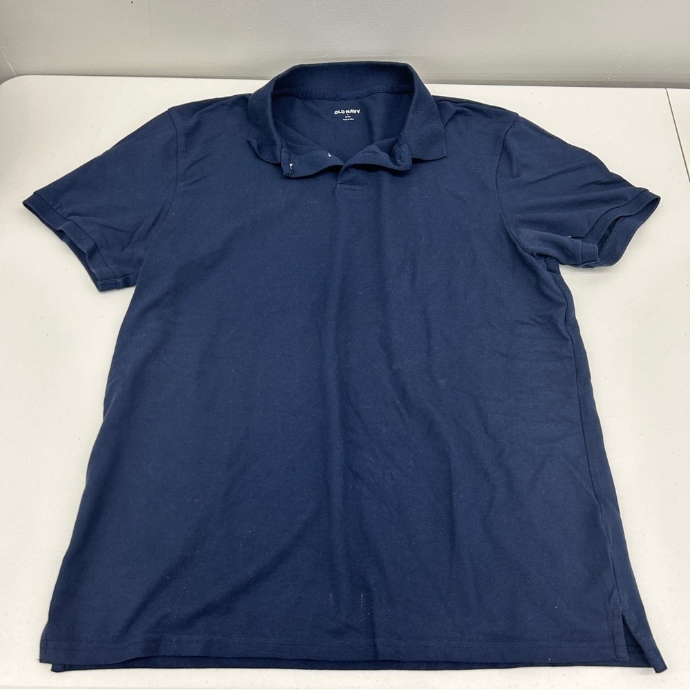 Old Navy Blue Polo Shirt Classic Design